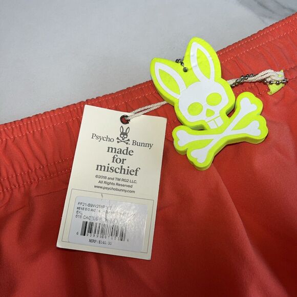 NWT Psycho Bunny Holkham Board Shorts Swim Suit Trunks Big Sz 6XL MSRP $140 - Picture 3 of 12